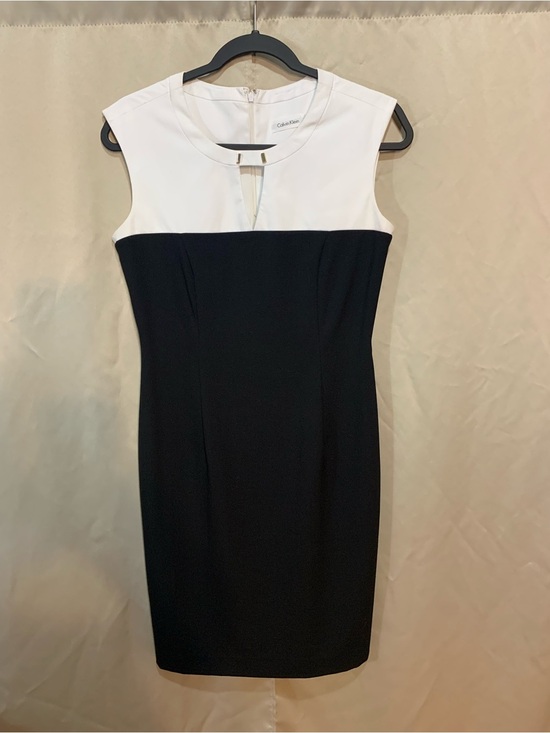 Calvin Klein Dresses & Skirts - Calvin Klein Two-Tone Black and White Sheath Dress
